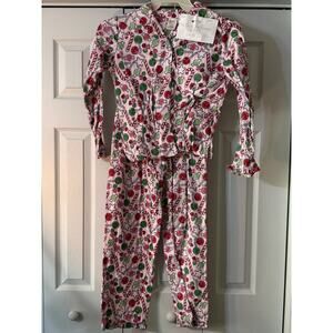 Candy Cane Girls's 12/14 Flannel Pajamas